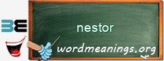 WordMeaning blackboard for nestor